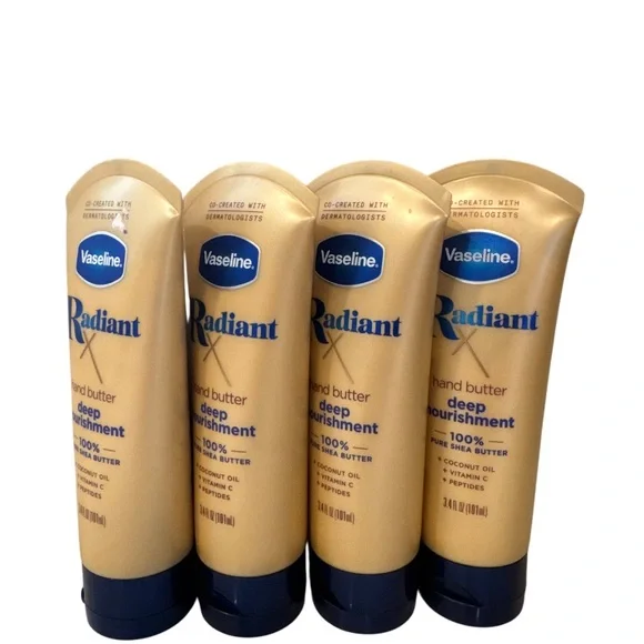 Vaseline Radiant X Hand Butter travel size x4 - Picture 1 of 3